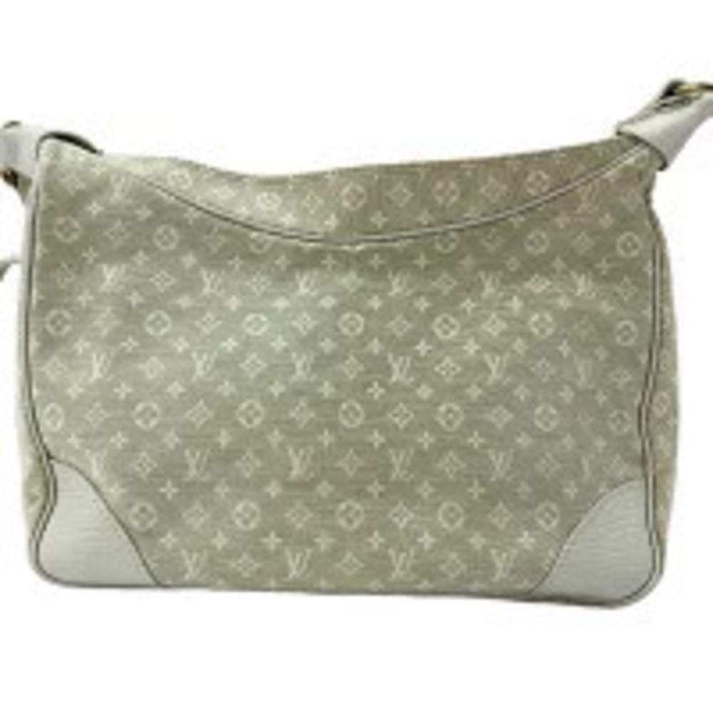 Louis Vuitton Lin Boulogne Shoulder Bag Beige Cream